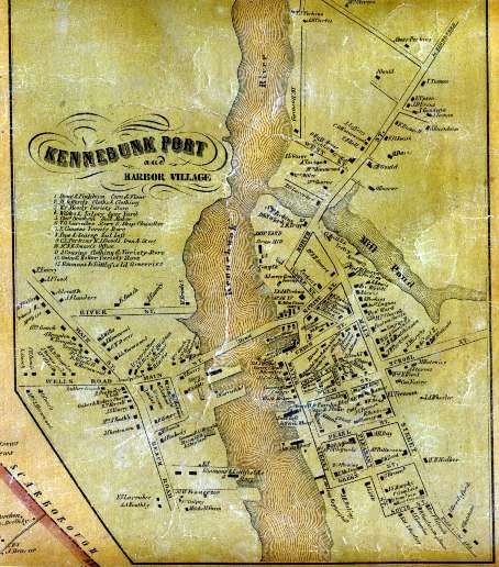 1856 York County Atlas wall map